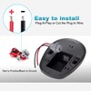 Partsam 3PCS Amber Cab Roof Running Marker Lights +5xT10 5050
