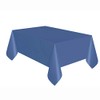 2 Plastic Rectangular Tablecloths 54"X 108" Table Cover - Navy