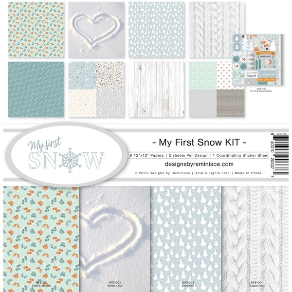 Reminisce My First Snow Scrapbook Collection Kit