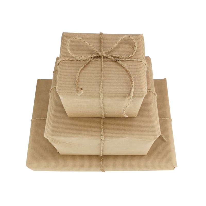 D.RECT 100m Natural Brown Jute Rope, Gift Decorative Wrap Twine