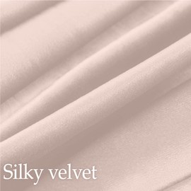 lalaLOOM Velvet Throw Pillow Covers, Set of 2, 18x18 Decorative Square Pillows Home Decor, Soft Accent Cases, Silky Machine Washable Pillowcases for Sofa, Couch, Bedroom, Living Room, Petal Pink