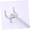 ABOOFAN 50Pcs Triangular Hole Board Hooks for Supermarket Shelving Thick