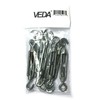 Veda 10x Heavy Duty Galvanised Turnbuckle Strainer M5 Hook Eye