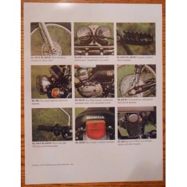 None 1974 HONDA XL350 / XL250 K1 SALES AD PHOTO VINTAGE AHRMA