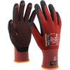 OX-ON Flexible Advanced 1906 Red Work Gloves, Extremely Durable Safety