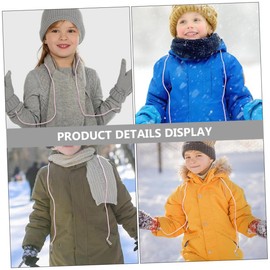 BESPORTBLE 3pcs Mitten Holder Clips for Toddlers Ergonomic Glove Lanyards Straps Lost Design for Outdoor Activities