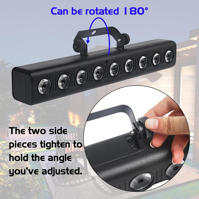 MAD OWL Wall Washer Light, LED DJ Light Bar, 9