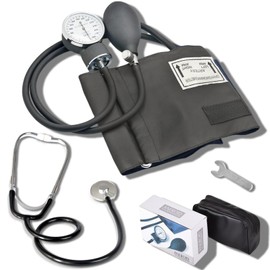 Homecare Kit BaumanómetroBaumanómetro y estetoscopio profesional Baumanómetro Aneroide Kitcon medidor de brazo y tensiometro 0-300 mmHGcon estuche de 