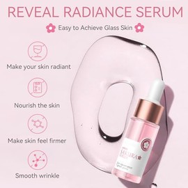 Evolvique Set De Cuidado Facial Sakura Para Adolescentes - Set De Cuidado Facial - Cuidado Facial Hidratante Para Adolescentes De 10 A 12 Años - Kit Facial De Viaje Para Mujer Con Limpiador, Sérum, Cr