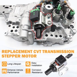 CVT Transmission Step Motor 2.0 2.5 CVT Stepper Motor for 2009-2012 Nissan Altima Rogue SL SV AWD, 2007-2012 Sentra Dodge Caliber 2.5L 2.0L 4 Cylinder JF011E RE0F10E F1CJA Valve Body