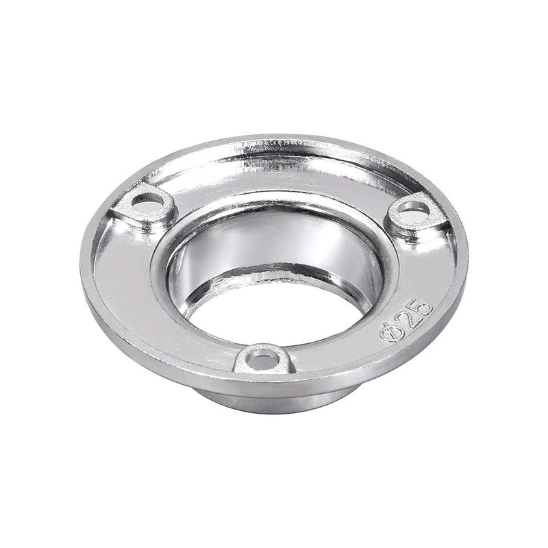 sourcing map Closet Wardrobe Rod Flange,25mm/1inch Dia, Socket Bracket Support