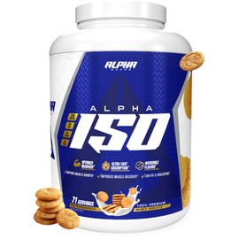 Alpha Supps ISO, Low Carb 100% Whey Protein Isolate Powder, 25 Grams Per Serving, Helps Support Muscle Growth, Low Sugar and Gluten Free (Snicker Doodle, 5 lb)