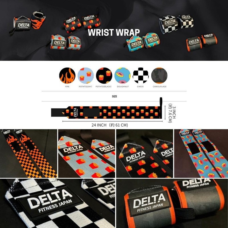 DELTA FITNESS Original Wrist Wraps V3 (CHECK)