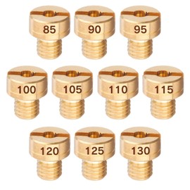 Main Jet Set Jetsetmoto 10 Size Set #85#90#95#100#105#110#115#120#125#130 Mikuni Maruo (8X9) Main Jet Set TM/TMR/MJN24/TDMR/VM18 Carburetor Setting for Motorcycles with Storage Case (#85-#130)