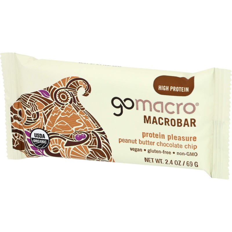GoMacro, Protein Pleasure Bar, Peanut Butter Chocolate Chip, 2.4 oz