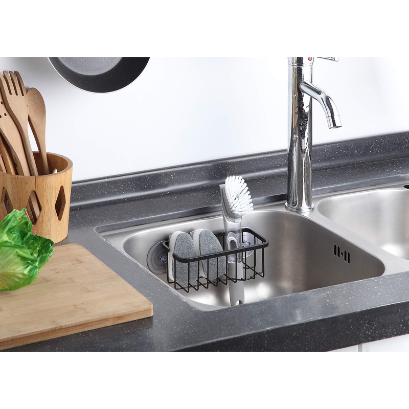 SunnyPoint NeverRust Deluxe Kitchen & Bathroom Sink Sponge Holder Organizer