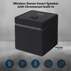 JENSEN JSB-1000 Bluetooth/Wi-Fi Wireless Stereo Smart Speaker with Chromecast Built-in,