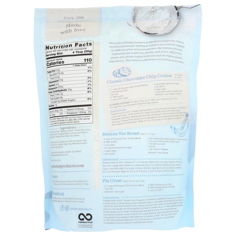 Pamela's Products, Artisan Flour Blend, 4 lbs (1.81 kg)