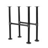 Niubid 28 Inch Industrial Pipe Table Leg Set - Iron