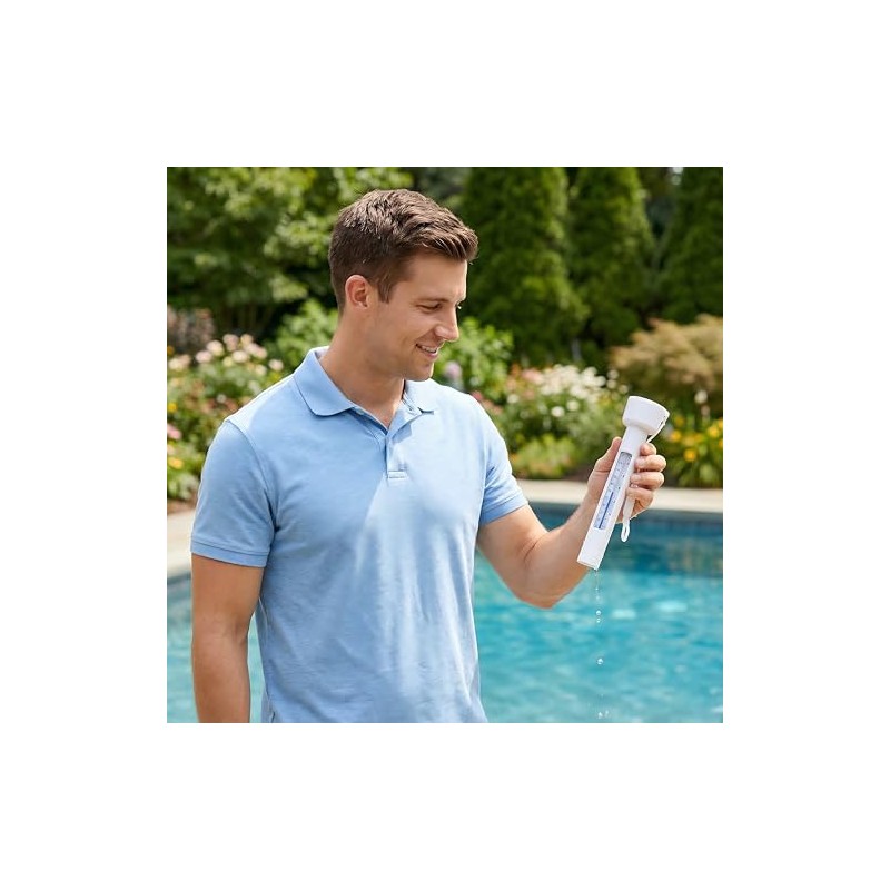 Inpool Floating Pool Thermometer - Large Easy Read & Shatter
