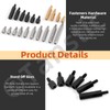Tanstic 256Pcs M3 Male Female Iron Nickel Plated/Brass/Nylon Hex Spacer
