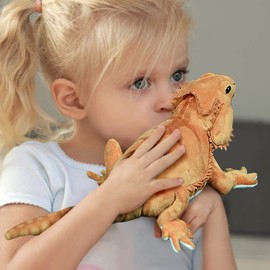 Lifelike Bearded Dragon Plush Toys-16.53",Simulation Reptiles Lizard Stuffed Animal,Lizard Toy,Stuffed Animals for Boys,Toys Gifts for Kids,Home Decor,Hugging Toy