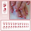 EYZOTSF Press on Nails Short Square Shaped Acrylic Extra Short