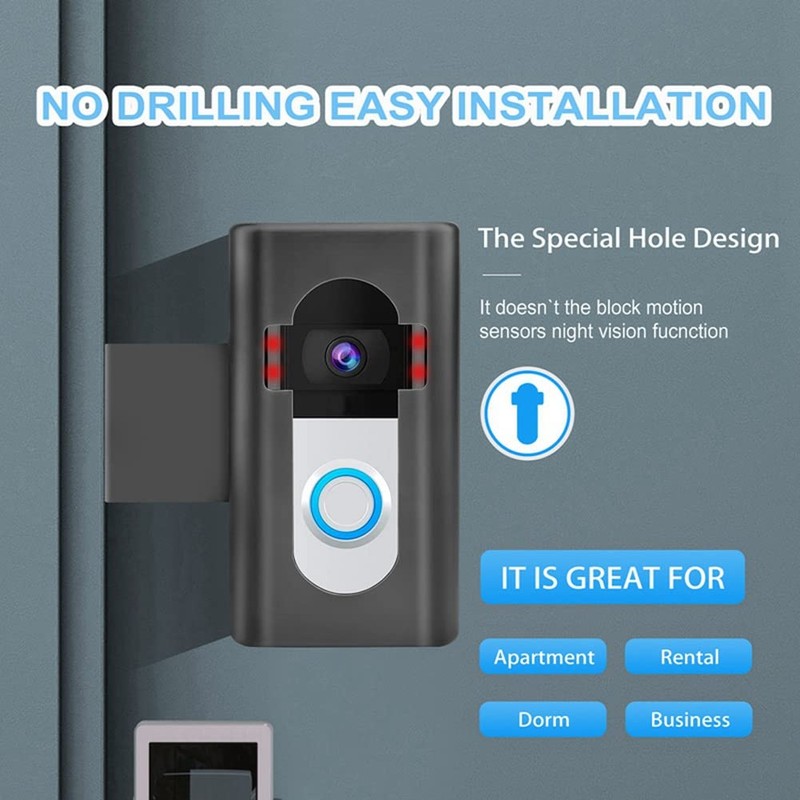 Video Doorbell Anti-Theft Doorbell Upgrade Anti-Theft Video Doorbell Bracket Drill-Free