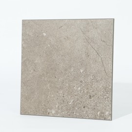W&S 1-Sheet Brown Grey Peel and Stick Floor Tile, 8 x 8 Matte Stick on Backsplash for Kitchen, Self Adhsive Faux Brick Stone Luxury Flooring Tile, Self Stick on Living Room,Bathroom,Bedroom