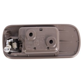 TRQ Front Right Interior Door Handle Chrome & Taupe Passenger Side Compatible with 2001-2005 Honda Civic