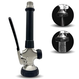 Achelous Pre Rinse Spray Commercial Sink Faucet Sprayer Dual Function,Spray Valve For Use In Commercial Kitchen Faucet,Stainless Steel Nickel Brushed Finished（Black）