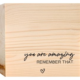 Zuhause Dekoration - You are amazing Holzbild + Reagenzglas zum Hinstellen opt. als Vase oder Geldgeschenk - Bilder Sprüche, Sprüche, Motivation, Positives Denken, Wohnzimmer Deko, Lebensweisheit