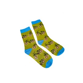 Vera Tucci Patterned Womens Socks Breathable Bamboo (BICYCLE)