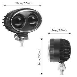 LY8 LED Forklift Safety Lights Blue Zone Warehouse Pedestrian Warning Spot Light 8W 5.5inch 10V-80V(Blue)