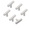 ANSIEDIO Set of 6 Cupboard Furniture Knobs Stainless Steel Door