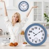 Outdoor Clock Waterproof 14 Inch Outdoor Clocks with Thermometer Combo