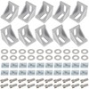NAHUAA Mounting Material Angle Aluminium Profile 40 x 40 Groove