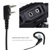 EMSea Walkie Talkie Headset Inline PTT Mic G-Shape Earpiece Compatible