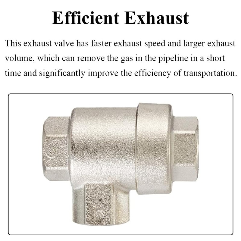 BQE-04 Pneumatic Quick Exhaust Valve, 1/2 Inch Female Thread Brass