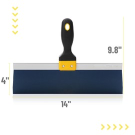 Bates- Taping Knife, 14 Inch, Blue Steel Drywall Taping Knife