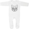 Azeeda 6-12 Month 'Chihuahua with Sunglasses' Baby Romper Jumpsuit/Sleep Suit