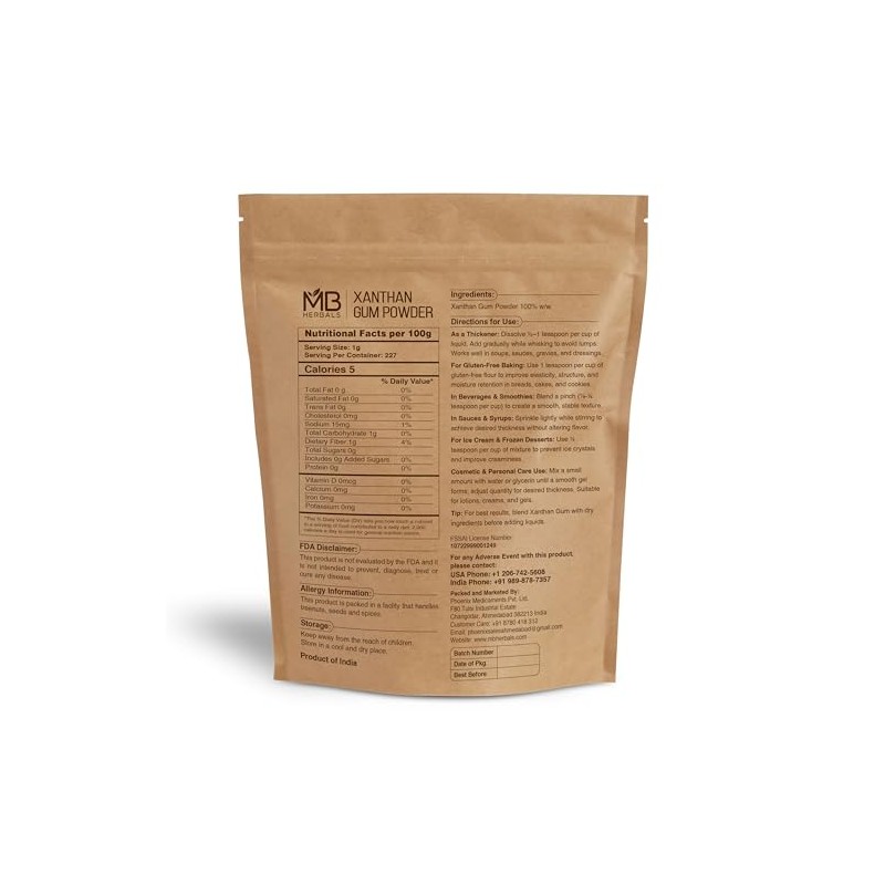 MB Herbals Xanthan Gum 8oz (1/2 lb | 227g) |