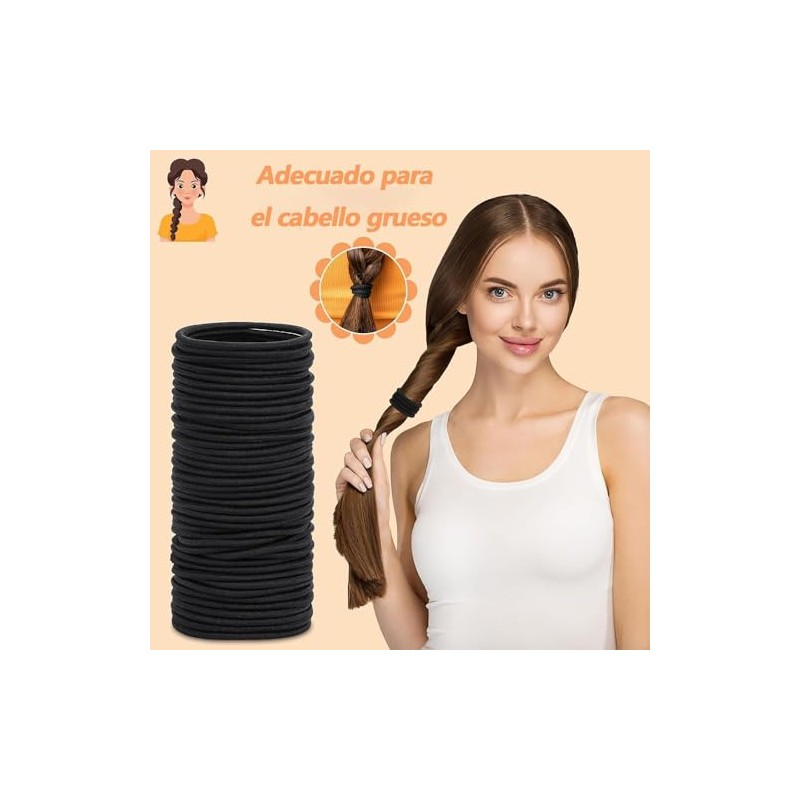Mythya Ligas para Cabello 120 Piezas, Ligas para el Cabello