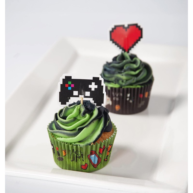 Anniversary House Pack of 75 Gaming Party Cupcake Baking Cases