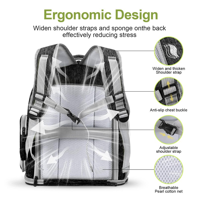 Cawypety Expandable Cat Backpack,Cat Bubble Backpack Carrier for Carrying Cats,