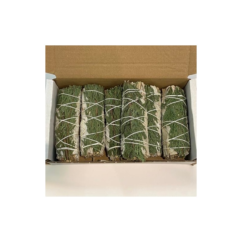 VIE Wholesale Smudge Sticks, White Sage and Cedar 4", Pack