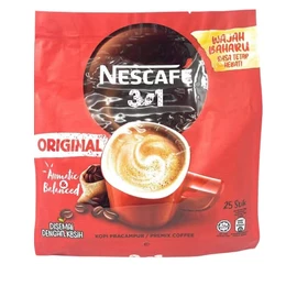 Nescafe 3 in1 Coffee Mix 18g, Regular (Pack of 25)