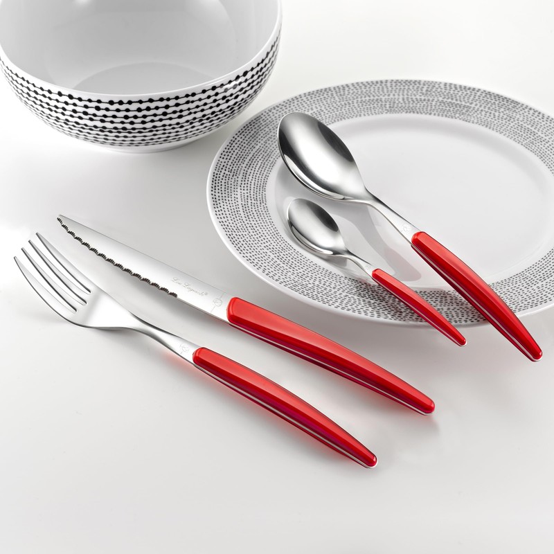 Lou Laguiole Montana Cutlery for 6 People, 18/0 Stainless Steel