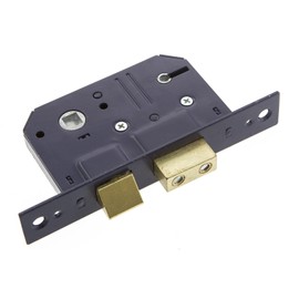 Sterling MLS525 2.5-Inch/65mm 5-Lever Sashlock - Brass