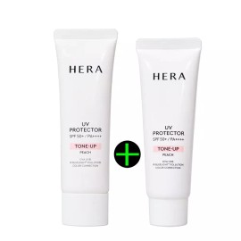 HERA 헤라 유브이 프로텍터 톤업 피치 90ml/본품 +40ml 증정_무배 Hera UV Protector Tone-Up Peach 90ml/Main Product + 40ml Gift_Free Shipping
